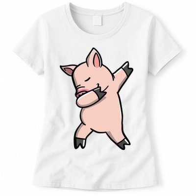 Dabbing Piggy Piglet Costume Womens T-Shirt