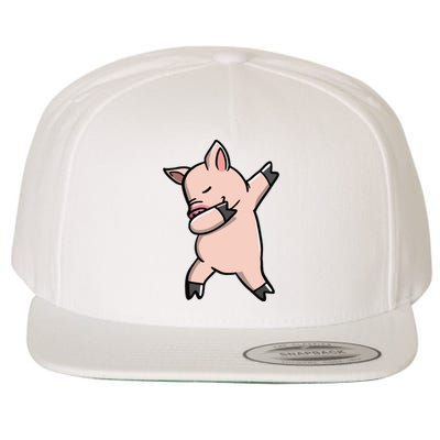 Dabbing Piggy Piglet Costume Wool Snapback Cap