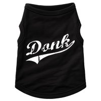 Donk Poker Player Retro Distressed Style Doggie Tank