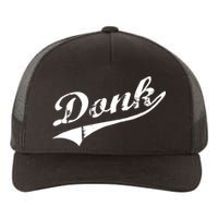 Donk Poker Player Retro Distressed Style Yupoong Adult 5-Panel Trucker Hat