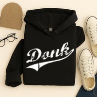 Donk Poker Player Retro Distressed Style Hoodie