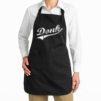 Donk Poker Player Retro Distressed Style Apron