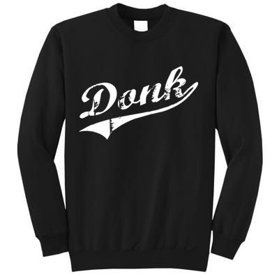 Donk Poker Player Retro Distressed Style Sweatshirt