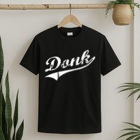 Donk Poker Player Retro Distressed Style T-Shirt