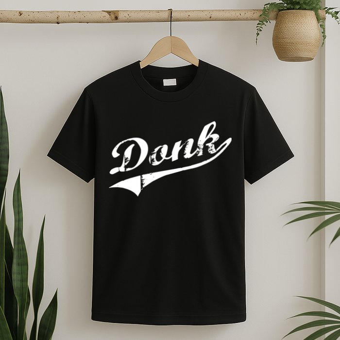 Donk Poker Player Retro Distressed Style T-Shirt