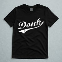 Donk Poker Player Retro Distressed Style T-Shirt
