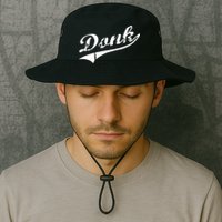 Donk Poker Player Retro Distressed Style Bucket Hat