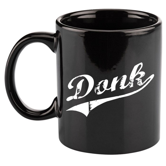 Donk Poker Player Retro Distressed Style 11oz C Handle Ceramic Mug