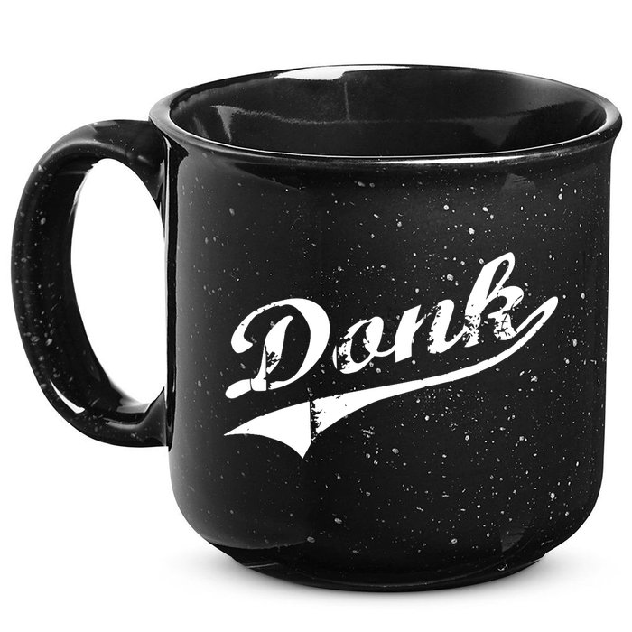 Donk Poker Player Retro Distressed Style 15oz Campfire Ceramic Mug