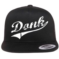 Donk Poker Player Retro Distressed Style Flatbill Hat