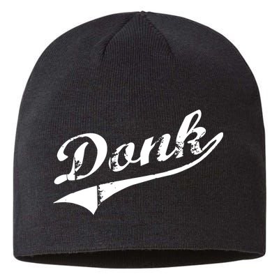 Donk Poker Player Retro Distressed Style Sustainable Beanie