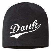 Donk Poker Player Retro Distressed Style Sustainable Beanie