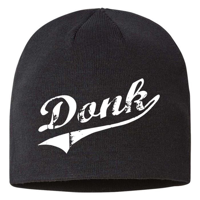 Donk Poker Player Retro Distressed Style Sustainable Beanie