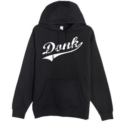Donk Poker Player Retro Distressed Style Premium Pullover Hoodie