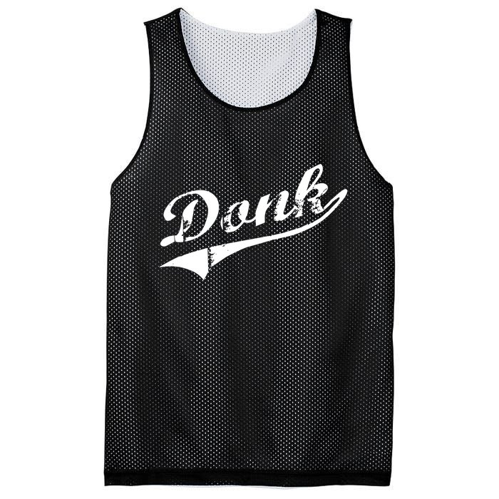 Donk Poker Player Retro Distressed Style Mesh Reversible Basketball Jersey Tank