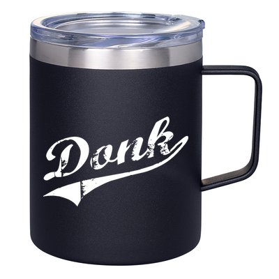 Donk Poker Player Retro Distressed Style 12oz Stainless Steel Coffee Mug