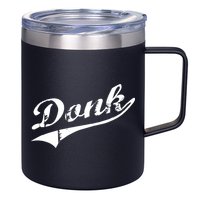Donk Poker Player Retro Distressed Style 12oz Stainless Steel Coffee Mug
