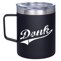 Donk Poker Player Retro Distressed Style 12oz Stainless Steel Coffee Mug