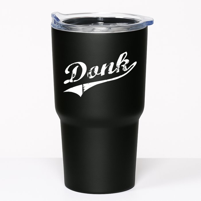 Donk Poker Player Retro Distressed Style Tumbler