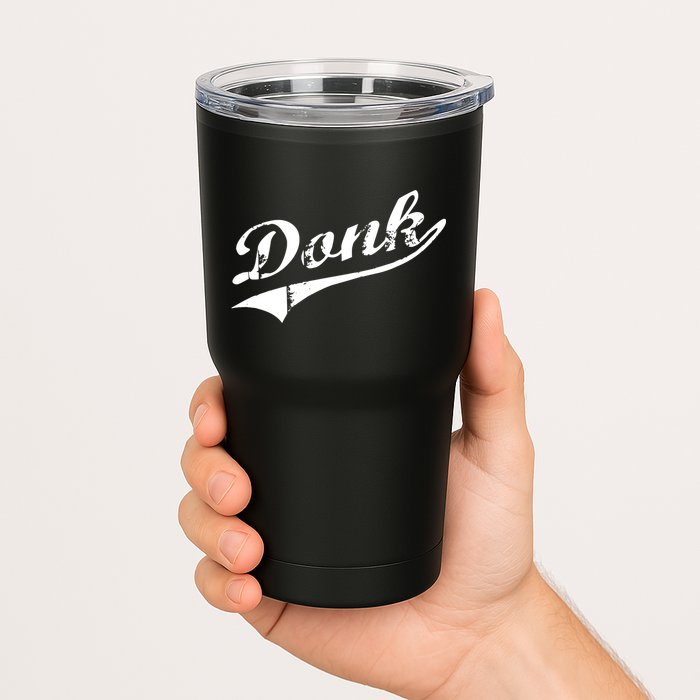 Donk Poker Player Retro Distressed Style Tumbler