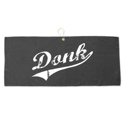Donk Poker Player Retro Distressed Style Large Microfiber Waffle Golf Towel