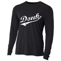 Donk Poker Player Retro Distressed Style Cooling Performance Long Sleeve Crew