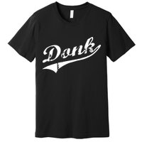 Donk Poker Player Retro Distressed Style Premium T-Shirt