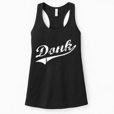 Donk Poker Player Retro Distressed Style Womens Tank Top