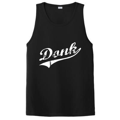Donk Poker Player Retro Distressed Style PosiCharge Competitor Tank