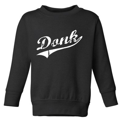 Donk Poker Player Retro Distressed Style Toddler Sweatshirt