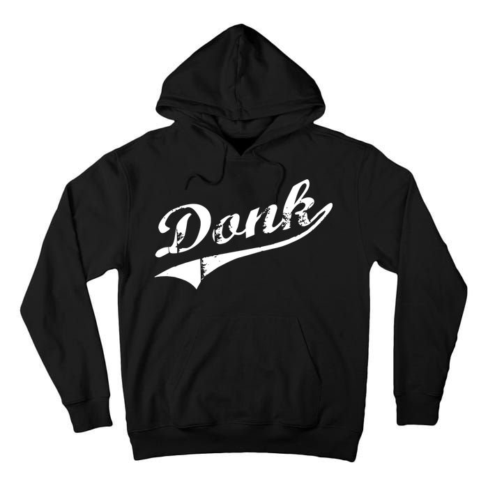 Donk Poker Player Retro Distressed Style Tall Hoodie