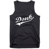 Donk Poker Player Retro Distressed Style Tank Top