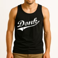 Donk Poker Player Retro Distressed Style Tank Top
