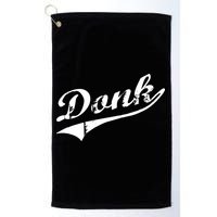 Donk Poker Player Retro Distressed Style Golf Towel
