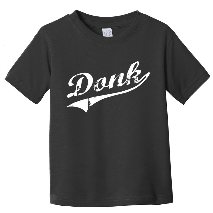 Donk Poker Player Retro Distressed Style Toddler T-Shirt