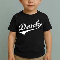 Donk Poker Player Retro Distressed Style Toddler T-Shirt