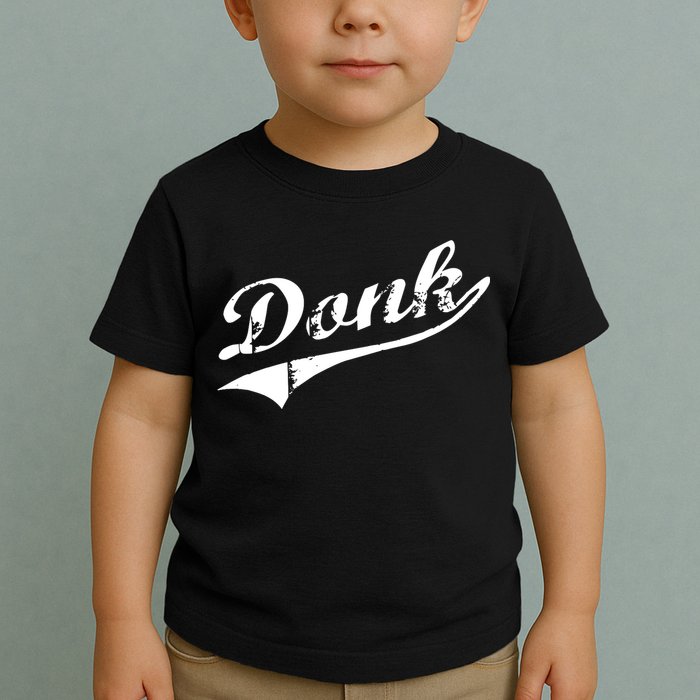 Donk Poker Player Retro Distressed Style Toddler T-Shirt