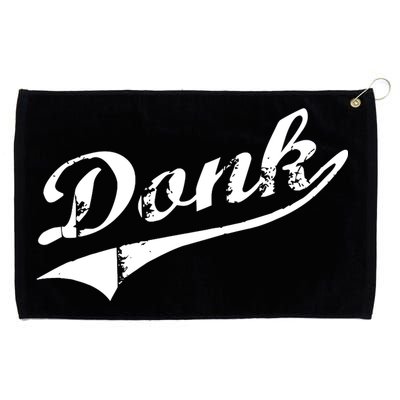 Donk Poker Player Retro Distressed Style Grommeted Golf Towel