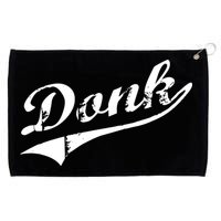Donk Poker Player Retro Distressed Style Grommeted Golf Towel