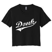 Donk Poker Player Retro Distressed Style Crop Top