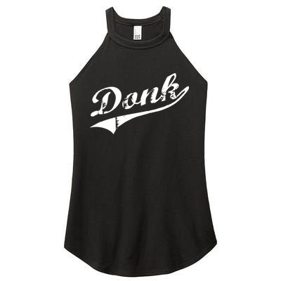 Donk Poker Player Retro Distressed Style Women's Perfect Tri Rocker Tank