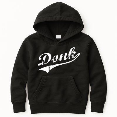 Donk Poker Player Retro Distressed Style Kids Hoodie