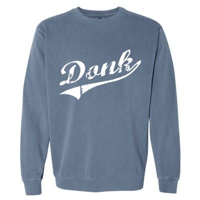 Donk Poker Player Retro Distressed Style Garment-Dyed Sweatshirt