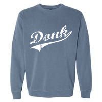 Donk Poker Player Retro Distressed Style Garment-Dyed Sweatshirt