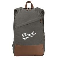 Donk Poker Player Retro Distressed Style Cotton Canvas Backpack