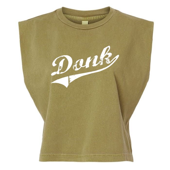 Donk Poker Player Retro Distressed Style Garment-Dyed Women's Muscle Tee