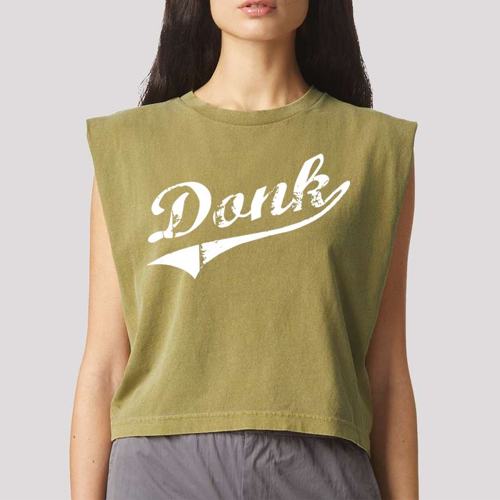 Donk Poker Player Retro Distressed Style Garment-Dyed Women's Muscle Tee