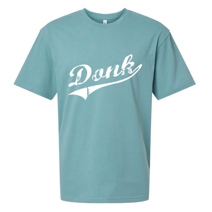 Donk Poker Player Retro Distressed Style Sueded Cloud Jersey T-Shirt