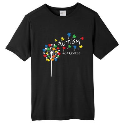 Dandelion Puzzle Piece Cool Autism Awareness Gift Tall Fusion ChromaSoft Performance T-Shirt