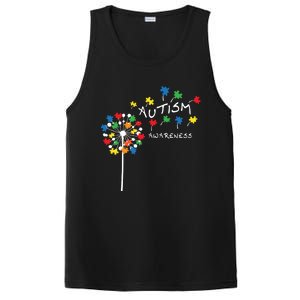 Dandelion Puzzle Piece Cool Autism Awareness Gift PosiCharge Competitor Tank